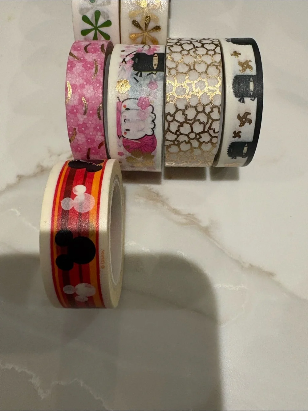 NWOT Washi Tape lot - 11 rolls - Erin Condren, Disney, Cherry Blossom